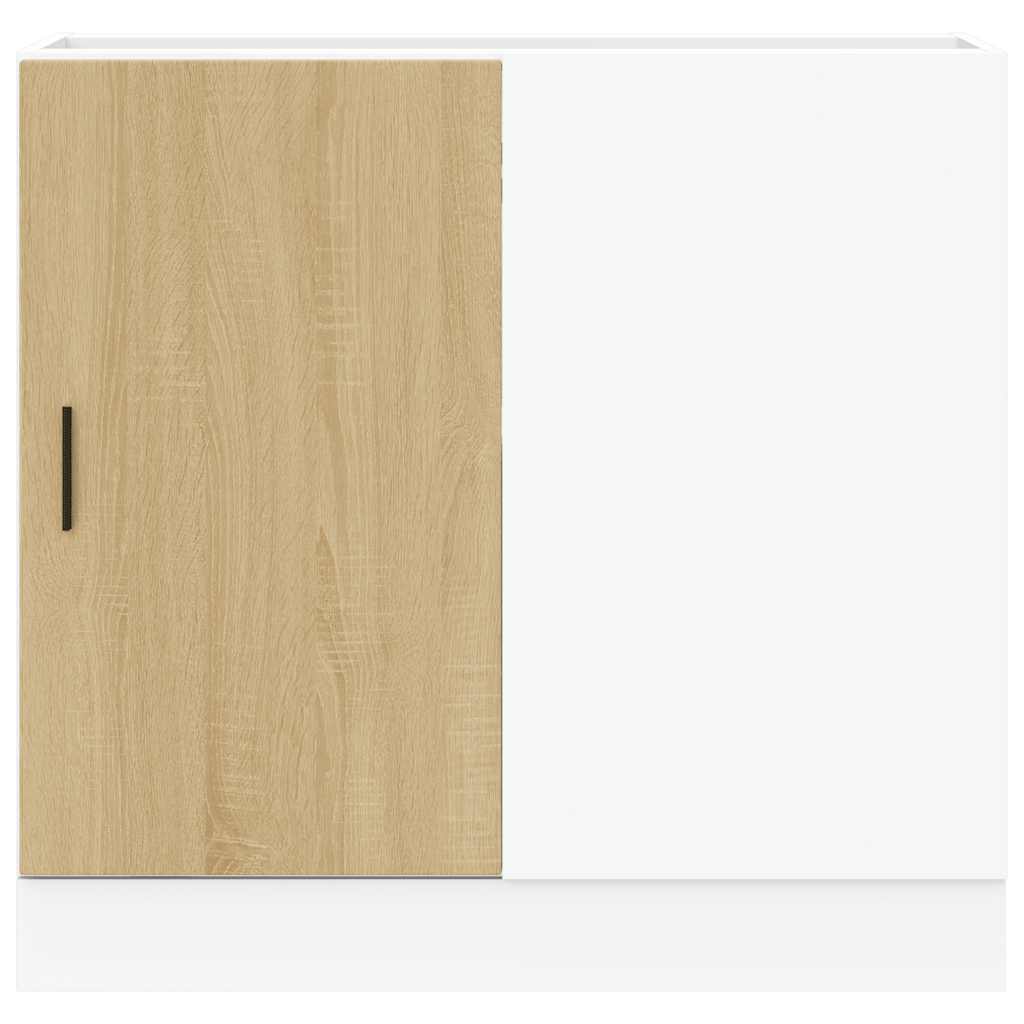 Onderkast Lyon bewerkt hout sonoma eikenkleurig is nu te koop bij PeponiXL, paradijselijk wonen!