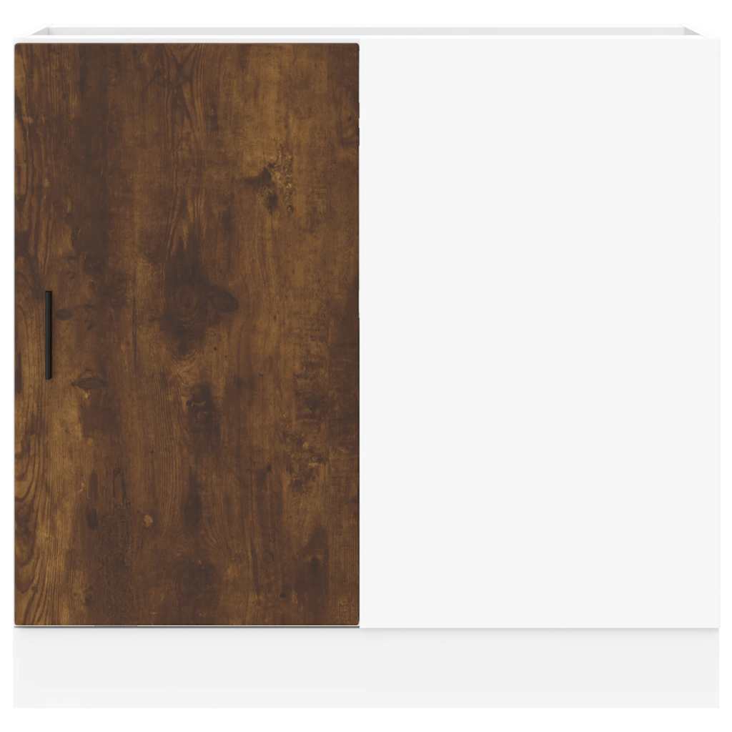 Onderkast Lyon bewerkt hout gerookt eikenkleurig is nu te koop bij PeponiXL, paradijselijk wonen!