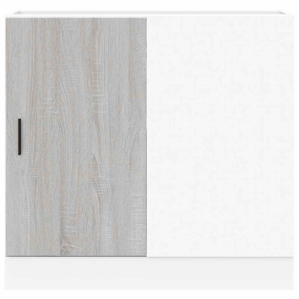 Onderkast Lyon bewerkt hout grijs sonoma eikenkleurig is nu te koop bij PeponiXL, paradijselijk wonen!