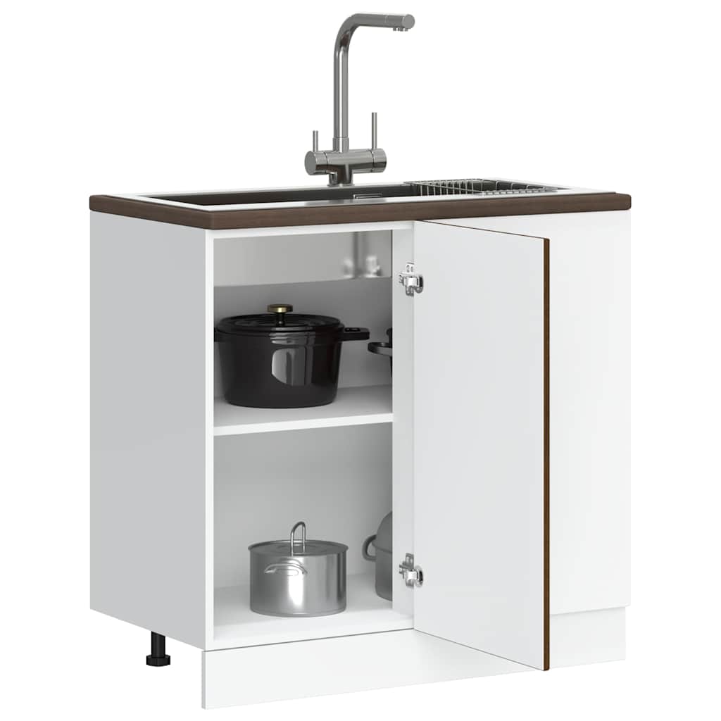 Onderkast Lyon bewerkt hout bruin eikenkleurigig is nu te koop bij PeponiXL, paradijselijk wonen!
