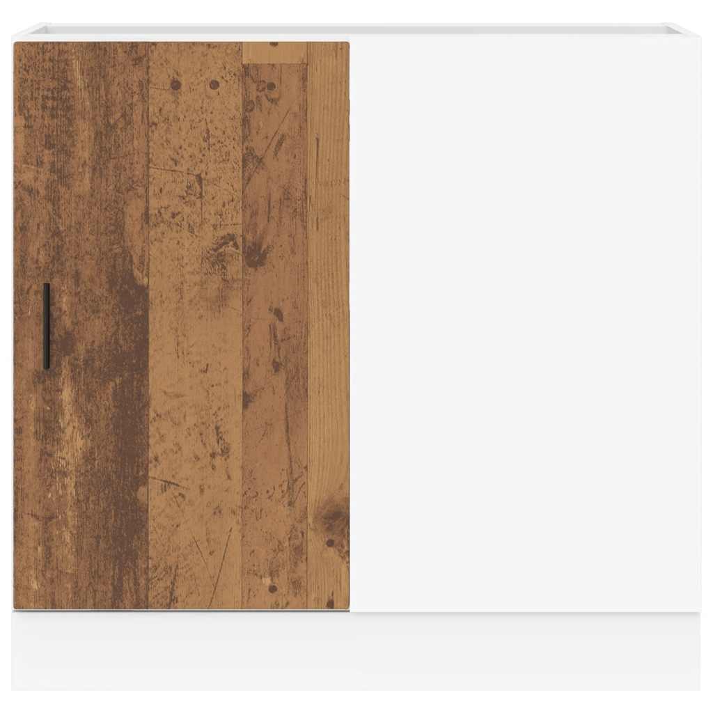 Onderkast Lyon bewerkt hout oud houtkleurig is nu te koop bij PeponiXL, paradijselijk wonen!