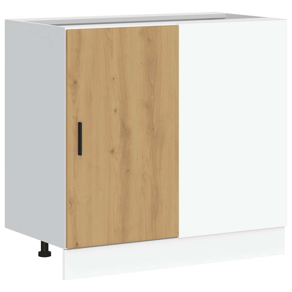 Onderkast Lyon bewerkt hout artisanaal eikenkleur is nu te koop bij PeponiXL, paradijselijk wonen!