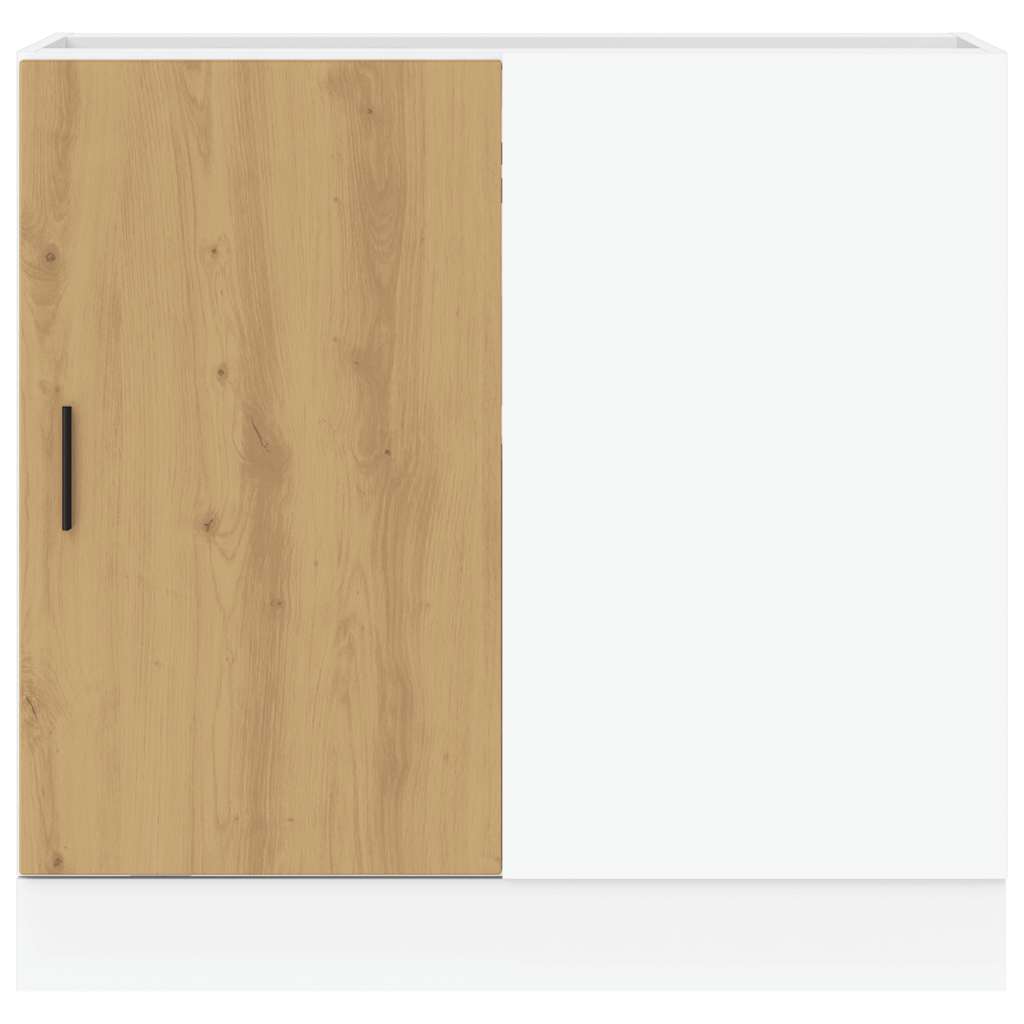 Onderkast Lyon bewerkt hout artisanaal eikenkleur is nu te koop bij PeponiXL, paradijselijk wonen!