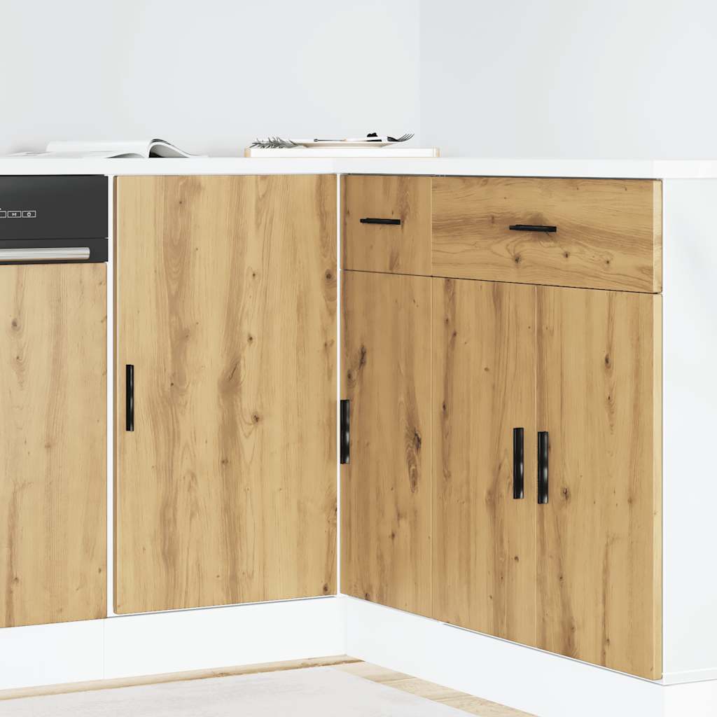 Onderkast Lyon bewerkt hout artisanaal eikenkleur is nu te koop bij PeponiXL, paradijselijk wonen!
