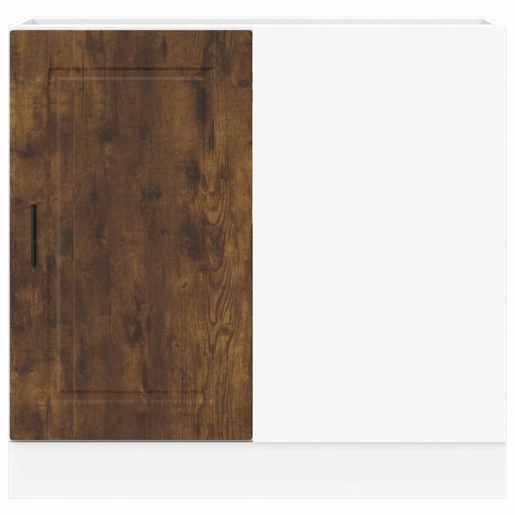 Onderkast Porto bewerkt hout gerookt eikenkleurig is nu te koop bij PeponiXL, paradijselijk wonen!