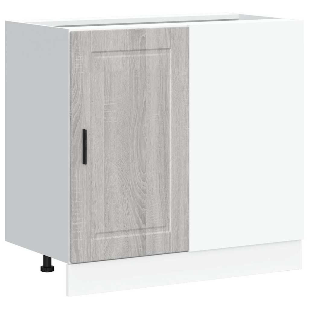 Onderkast Porto bewerkt hout grijs sonoma eiken is nu te koop bij PeponiXL, paradijselijk wonen!