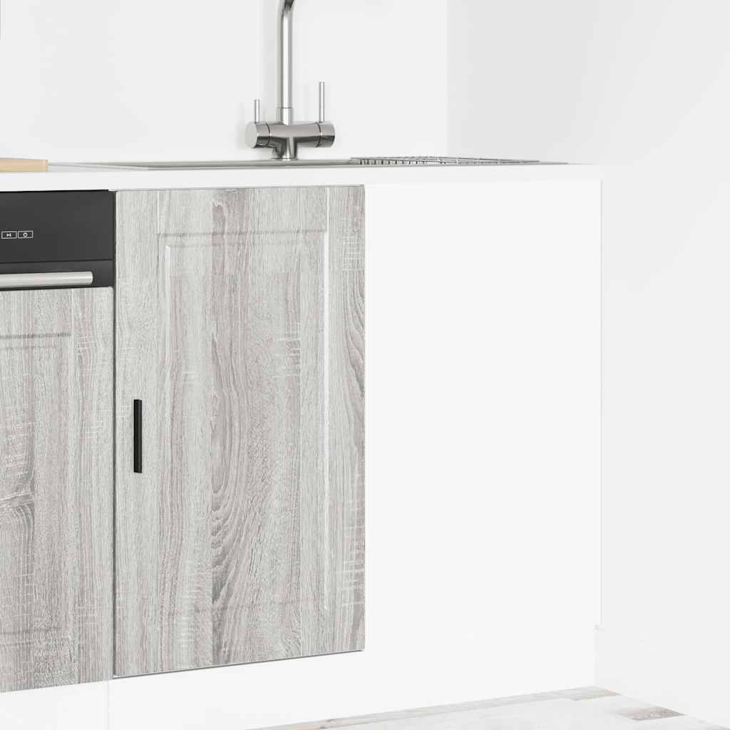 Onderkast Porto bewerkt hout grijs sonoma eiken is nu te koop bij PeponiXL, paradijselijk wonen!