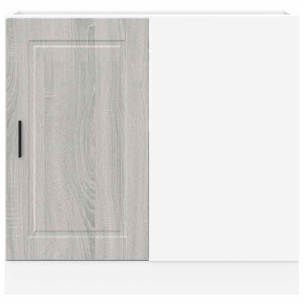 Onderkast Porto bewerkt hout grijs sonoma eiken is nu te koop bij PeponiXL, paradijselijk wonen!