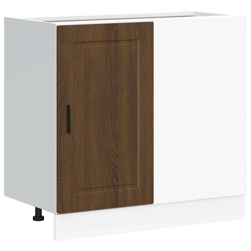 Onderkast Porto bewerkt hout bruin eikenkleur is nu te koop bij PeponiXL, paradijselijk wonen!