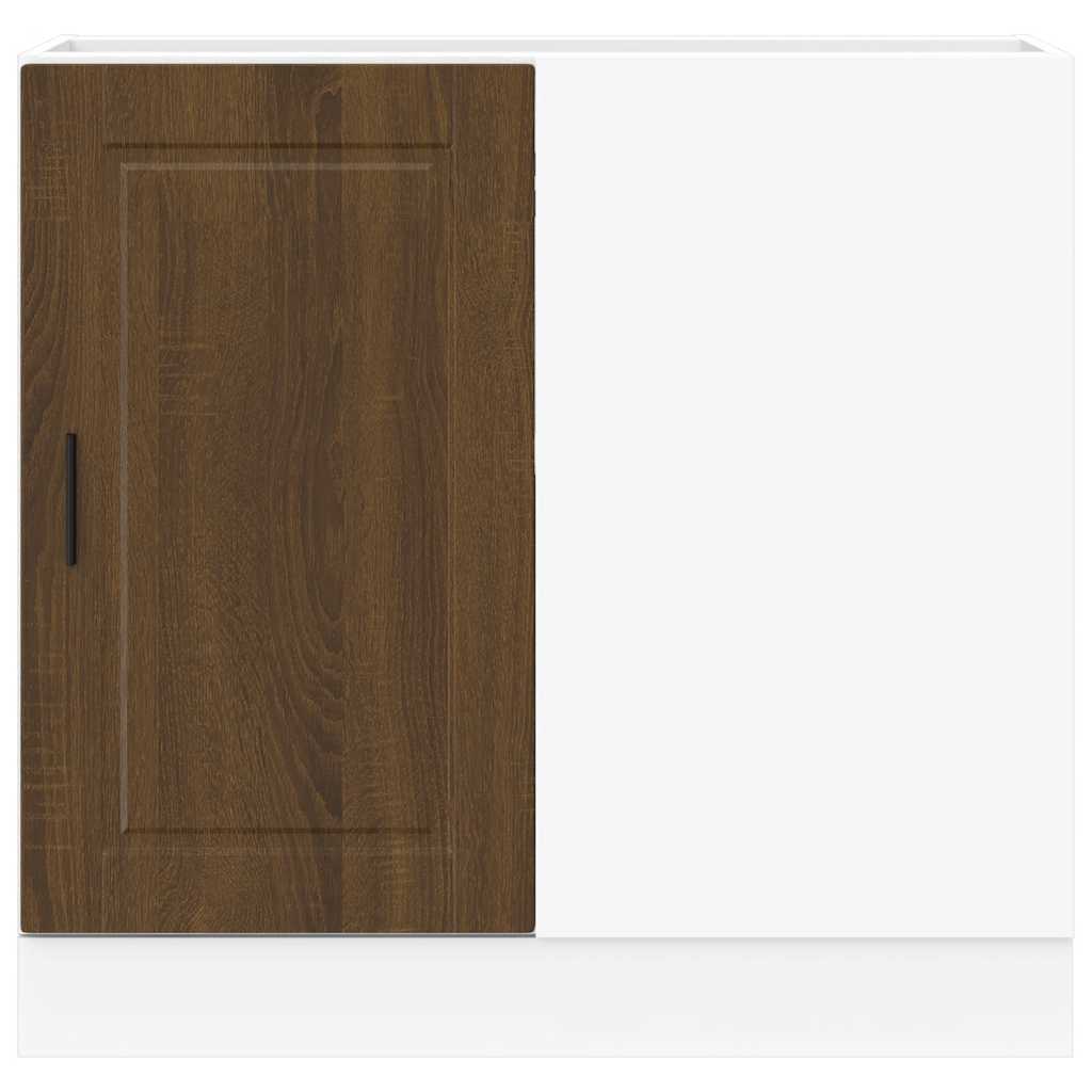 Onderkast Porto bewerkt hout bruin eikenkleur is nu te koop bij PeponiXL, paradijselijk wonen!