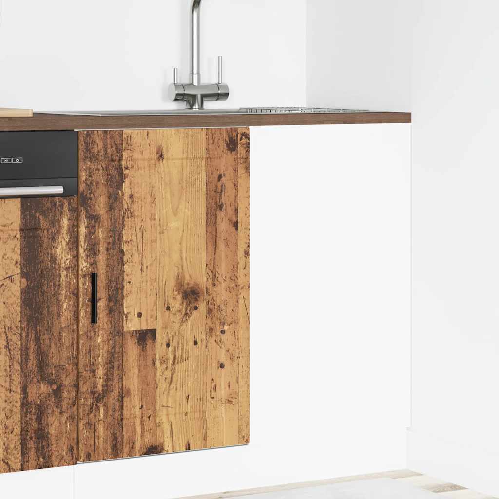 Onderkast Porto bewerkt hout oud houtkleurig is nu te koop bij PeponiXL, paradijselijk wonen!