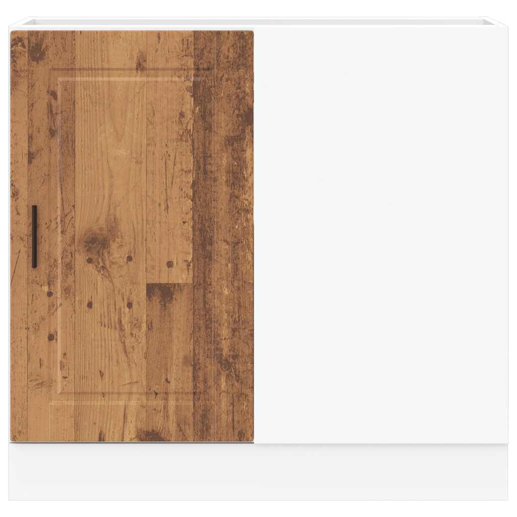 Onderkast Porto bewerkt hout oud houtkleurig is nu te koop bij PeponiXL, paradijselijk wonen!