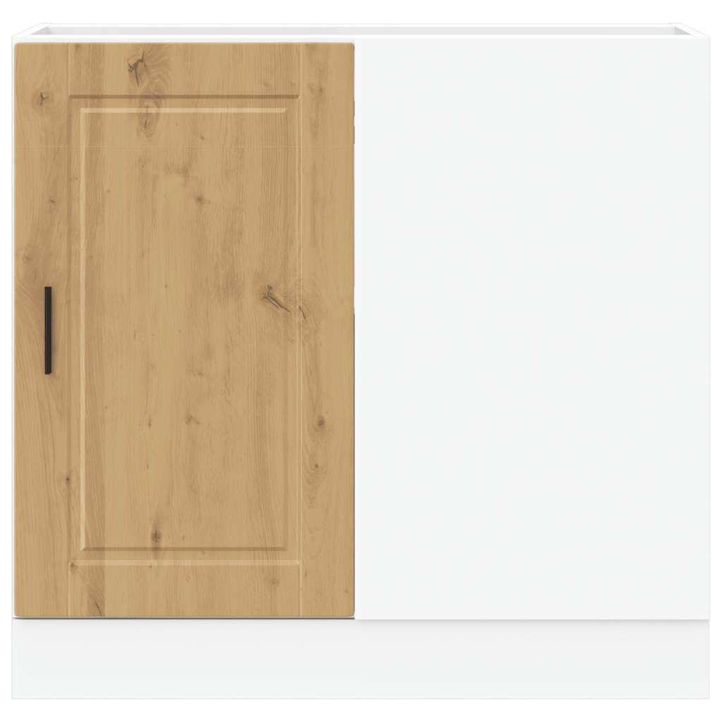 Onderkast Porto bewerkt hout artisanaal eikenkleur is nu te koop bij PeponiXL, paradijselijk wonen!