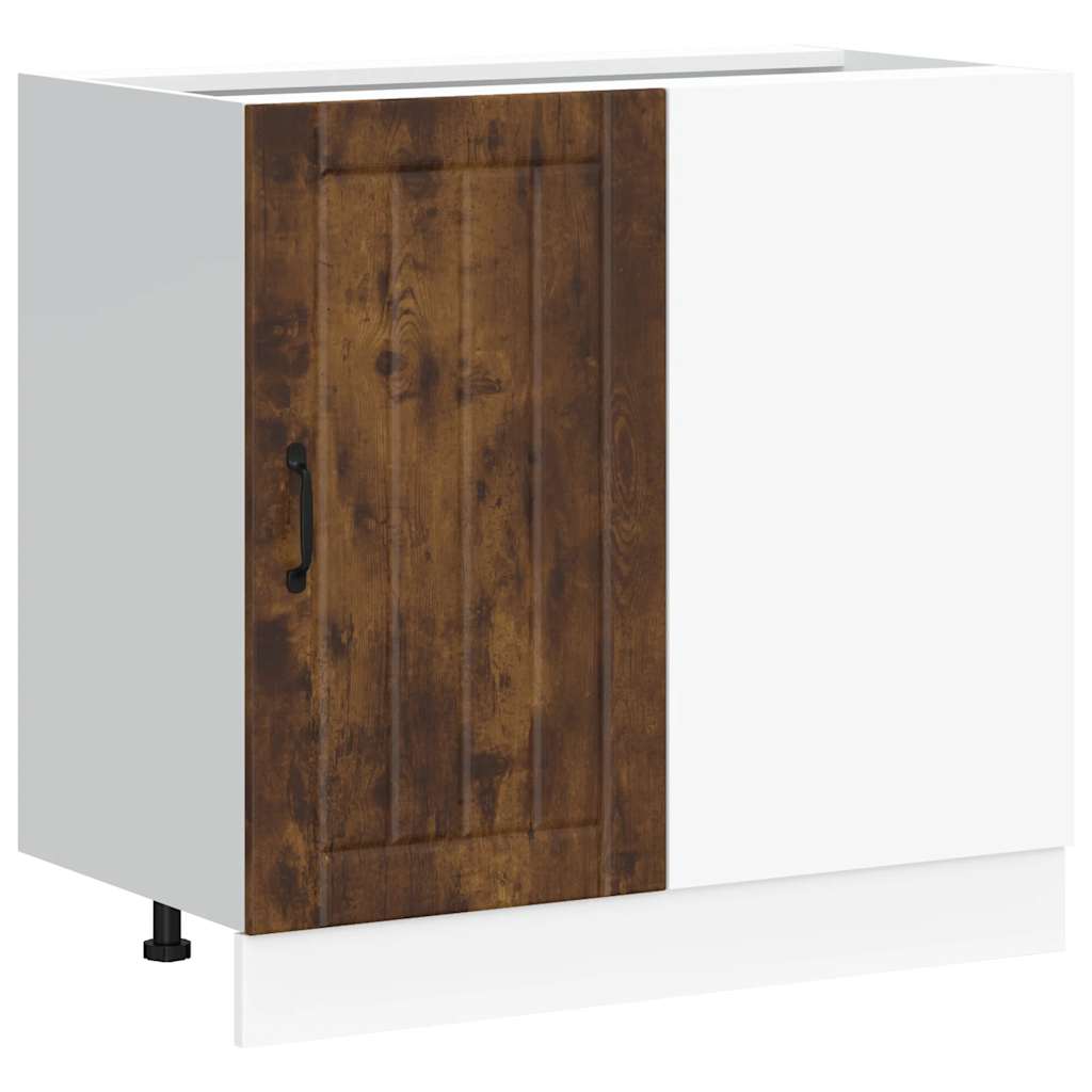 Onderkast Lucca bewerkt hout gerookt eikenkleurig is nu te koop bij PeponiXL, paradijselijk wonen!