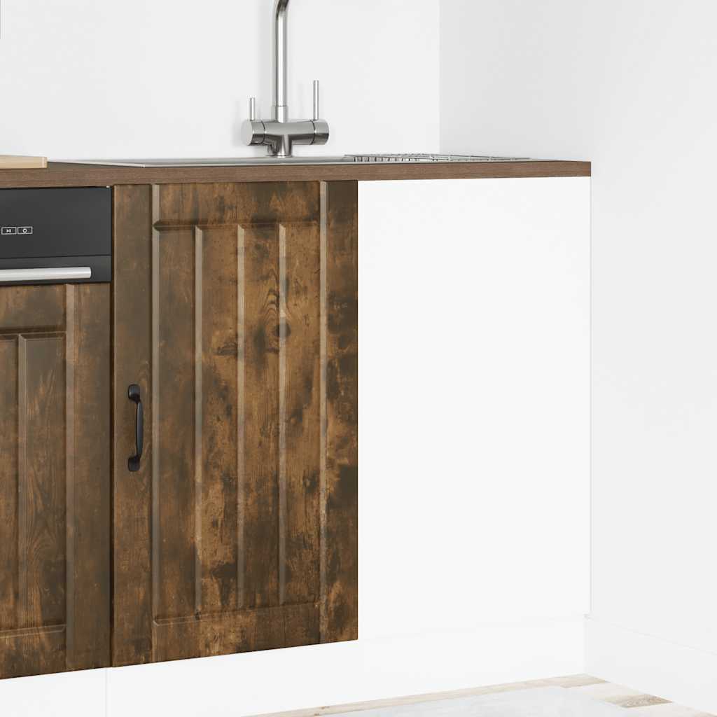 Onderkast Lucca bewerkt hout gerookt eikenkleurig is nu te koop bij PeponiXL, paradijselijk wonen!