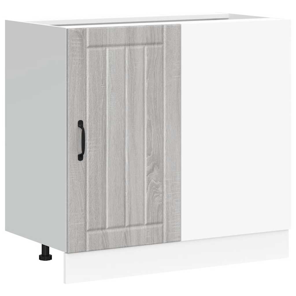 Onderkast Lucca bewerkt hout grijs sonoma eiken is nu te koop bij PeponiXL, paradijselijk wonen!