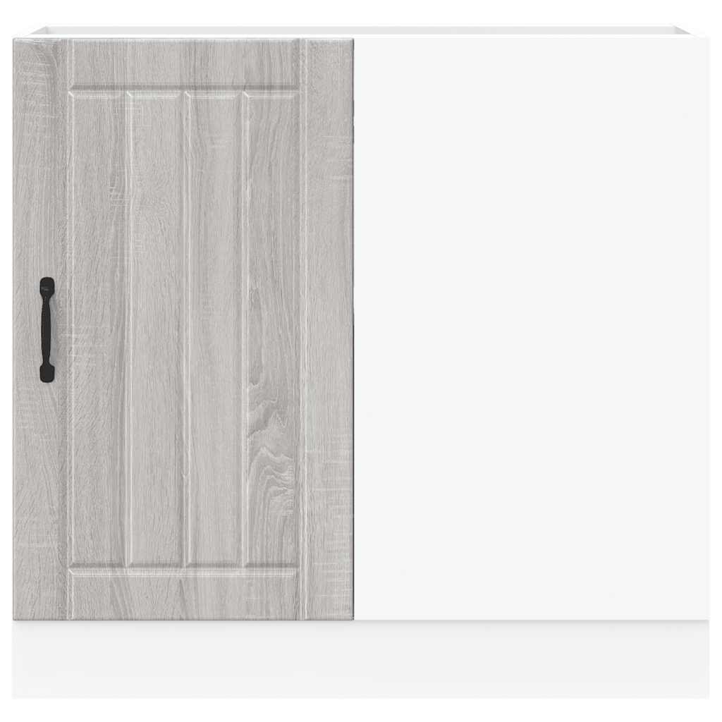 Onderkast Lucca bewerkt hout grijs sonoma eiken is nu te koop bij PeponiXL, paradijselijk wonen!