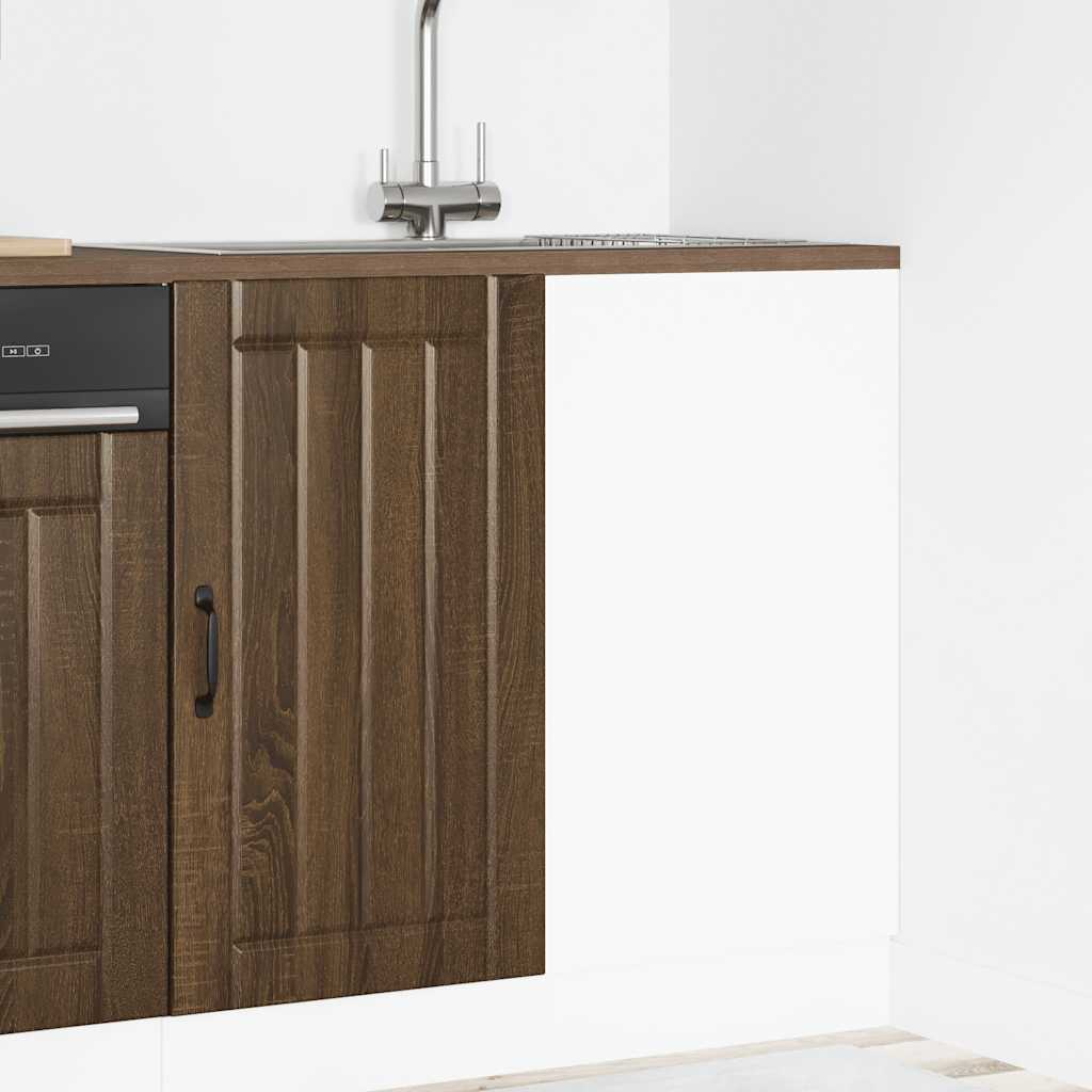 Onderkast Lucca bewerkt hout bruin eikenkleur is nu te koop bij PeponiXL, paradijselijk wonen!