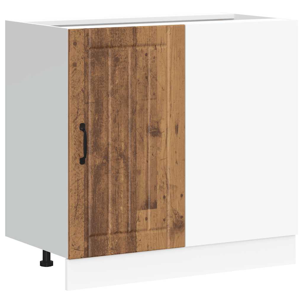 Onderkast Lucca bewerkt hout oud houtkleurig is nu te koop bij PeponiXL, paradijselijk wonen!