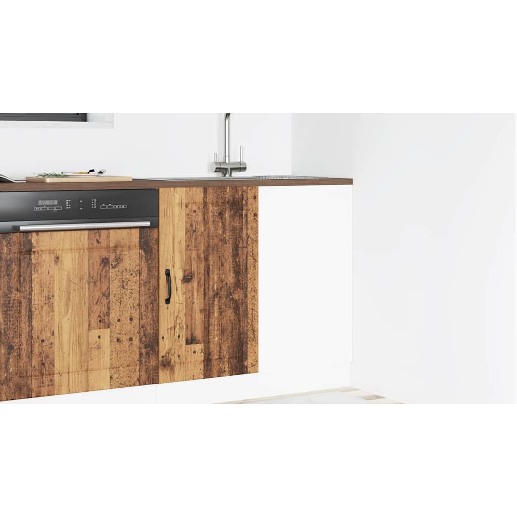 Onderkast Lucca bewerkt hout oud houtkleurig is nu te koop bij PeponiXL, paradijselijk wonen!
