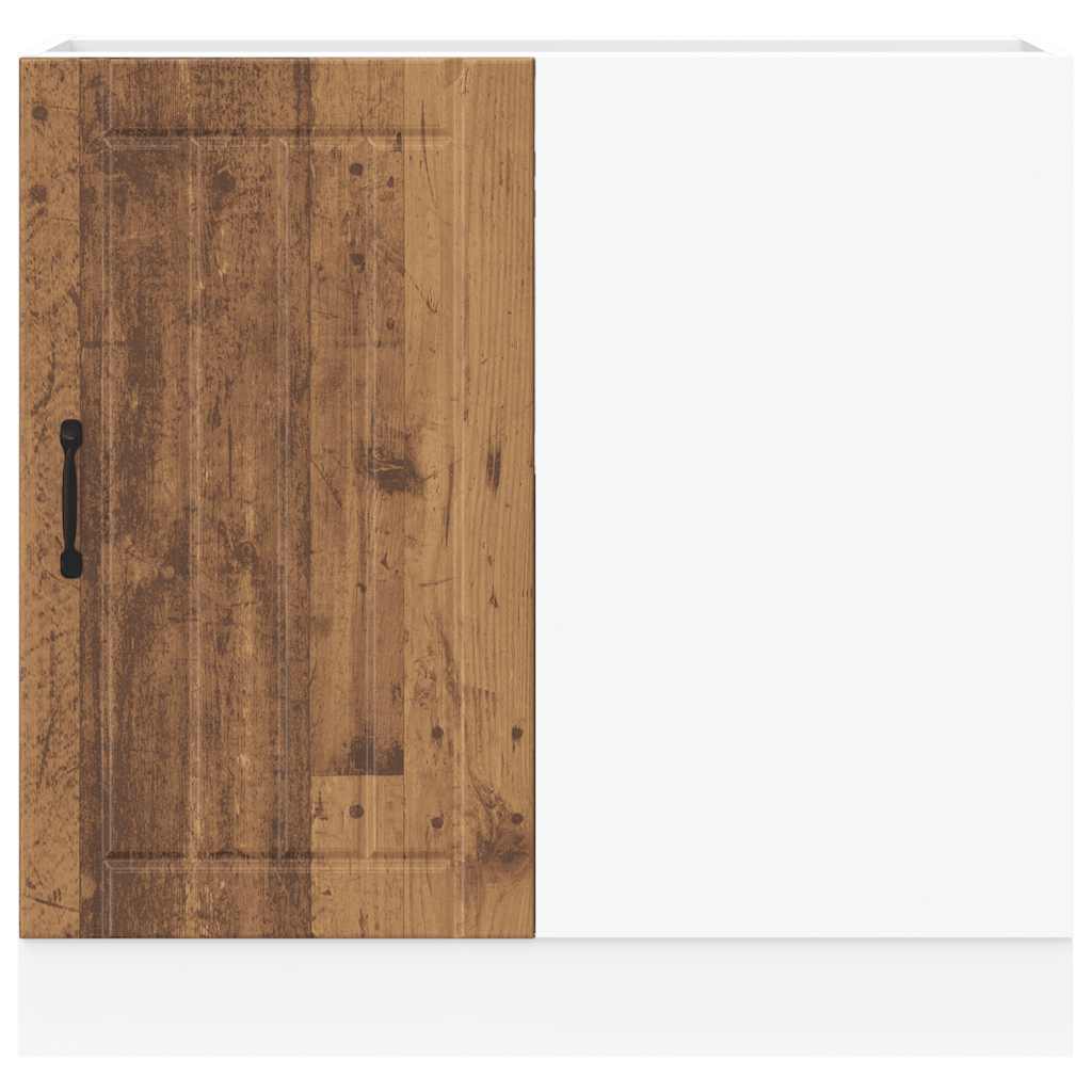Onderkast Lucca bewerkt hout oud houtkleurig is nu te koop bij PeponiXL, paradijselijk wonen!
