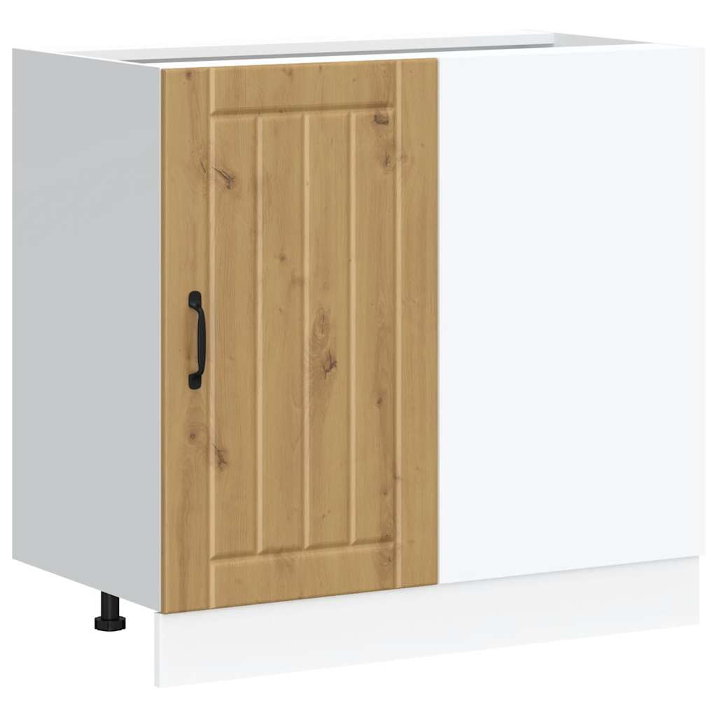 Onderkast Lucca bewerkt hout artisanaal eikenkleur is nu te koop bij PeponiXL, paradijselijk wonen!