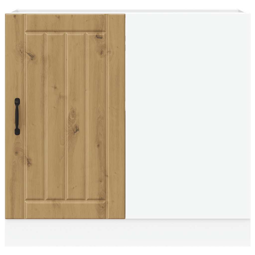 Onderkast Lucca bewerkt hout artisanaal eikenkleur is nu te koop bij PeponiXL, paradijselijk wonen!