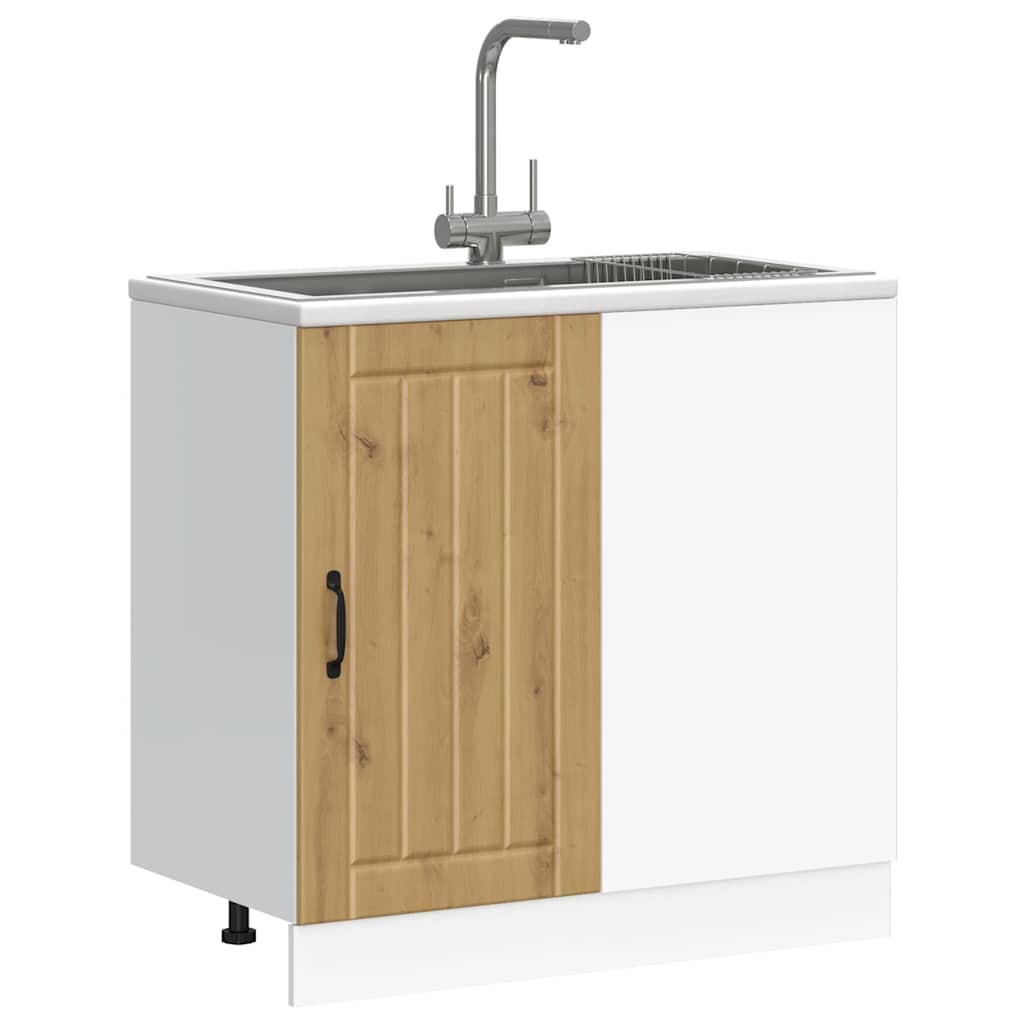 Onderkast Lucca bewerkt hout artisanaal eikenkleur is nu te koop bij PeponiXL, paradijselijk wonen!