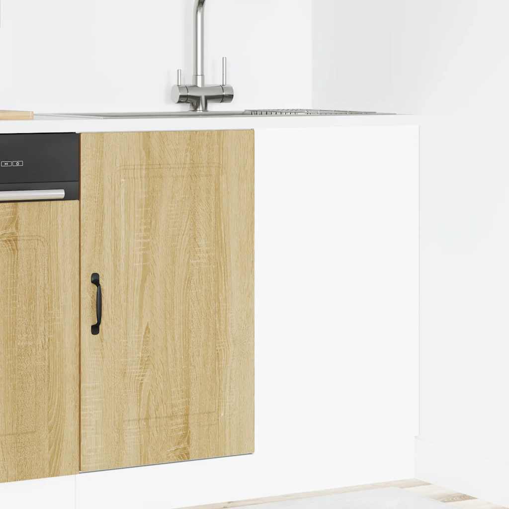 Onderkast Kalmar bewerkt hout sonoma eikenkleurig is nu te koop bij PeponiXL, paradijselijk wonen!
