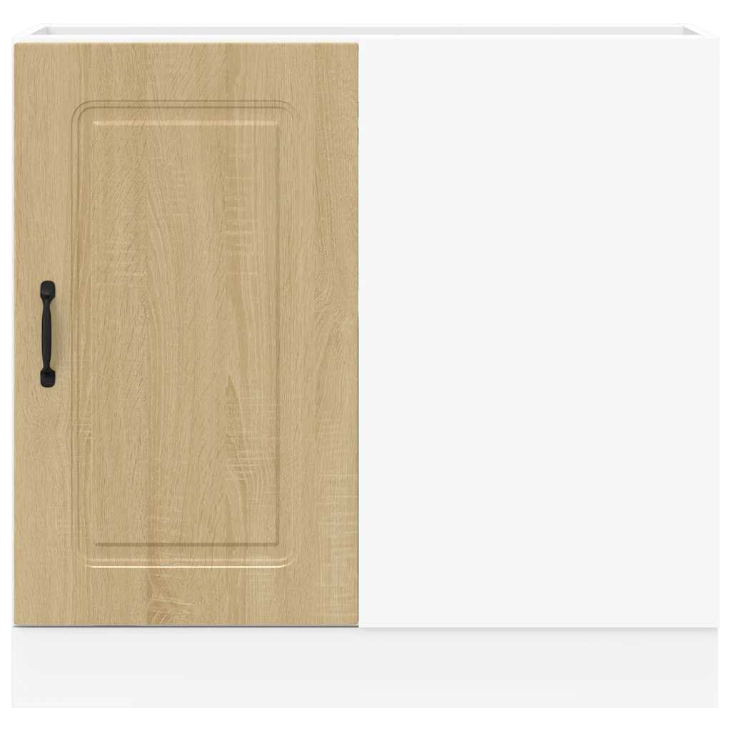 Onderkast Kalmar bewerkt hout sonoma eikenkleurig is nu te koop bij PeponiXL, paradijselijk wonen!