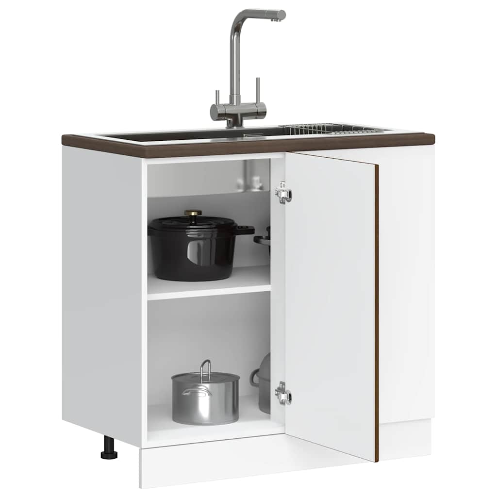Onderkast Kalmar bewerkt hout bruin eikenkleur is nu te koop bij PeponiXL, paradijselijk wonen!
