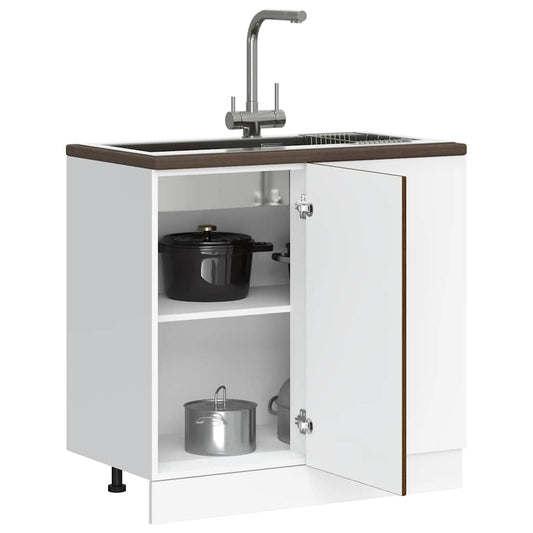 Onderkast Kalmar bewerkt hout bruin eikenkleur is nu te koop bij PeponiXL, paradijselijk wonen!