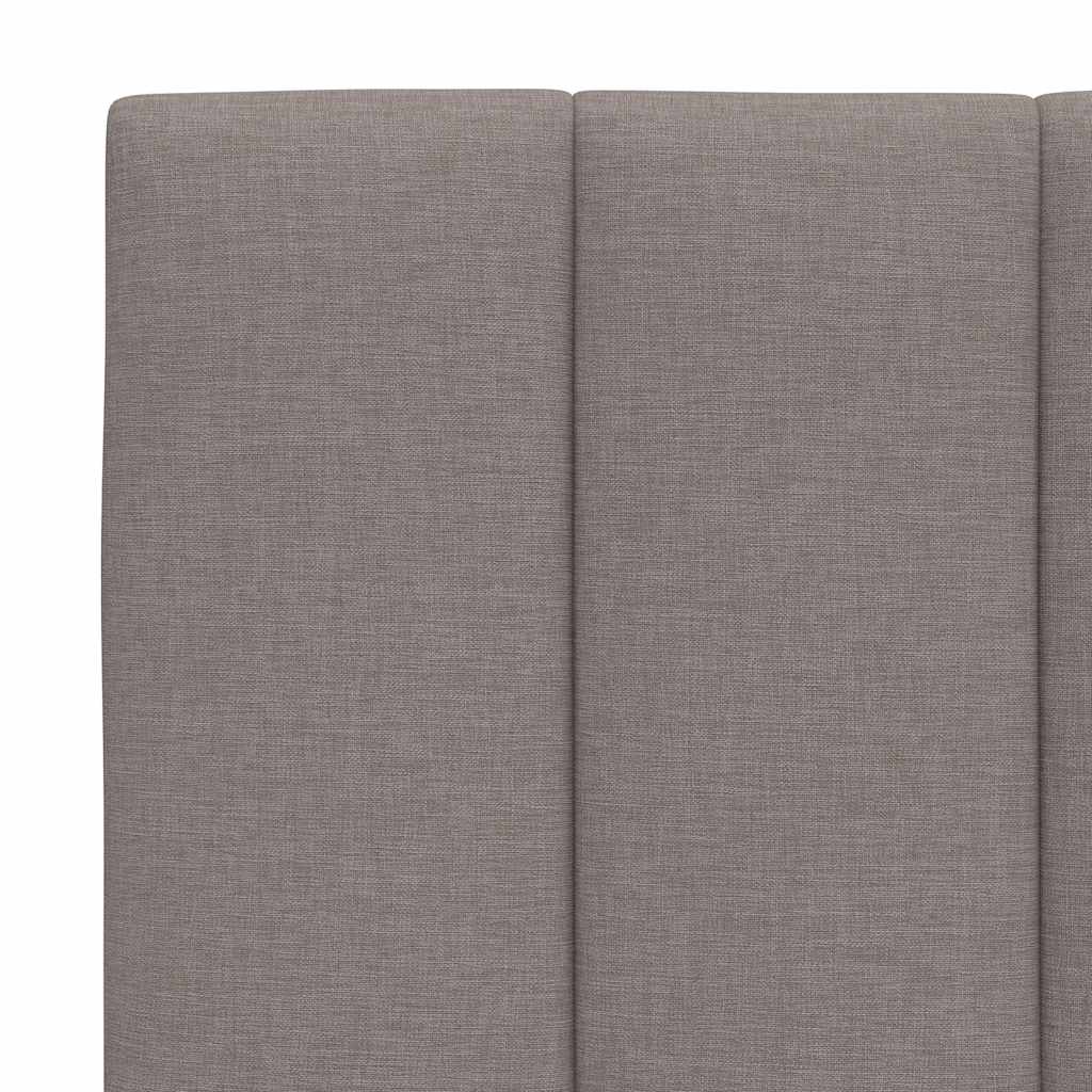 Bedframe zonder matras "Hanko" 90x190 cm stof taupe is nu te koop bij PeponiXL, paradijselijk wonen!