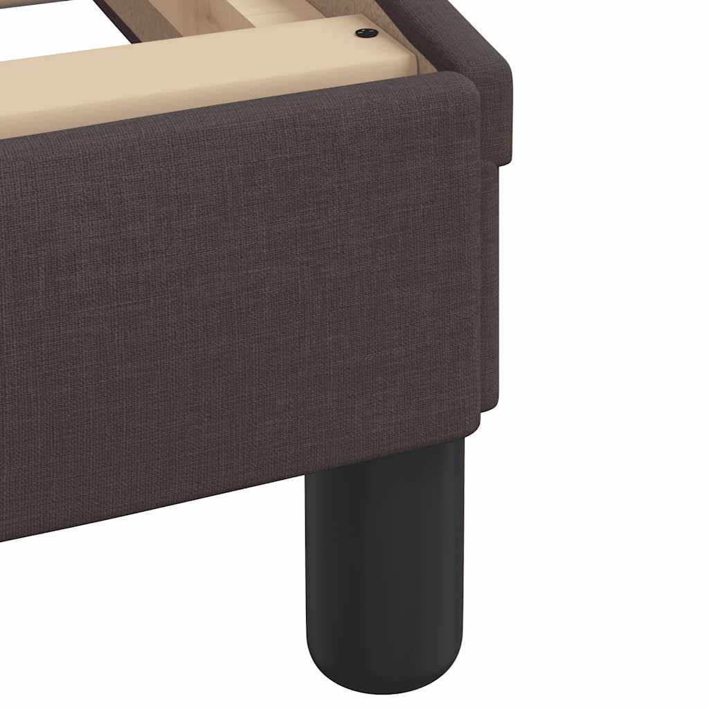 Bedframe zonder matras "Hanko" 90x200 cm stof donkerbruin is nu te koop bij PeponiXL, paradijselijk wonen!