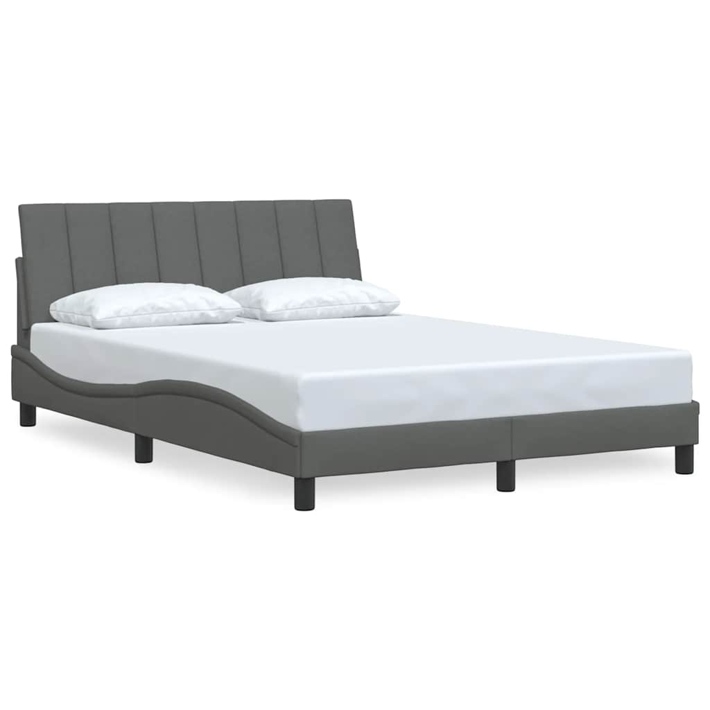 Bedframe zonder matras "Hanko" 120x200 cm stof donkergrijs is nu te koop bij PeponiXL, paradijselijk wonen!