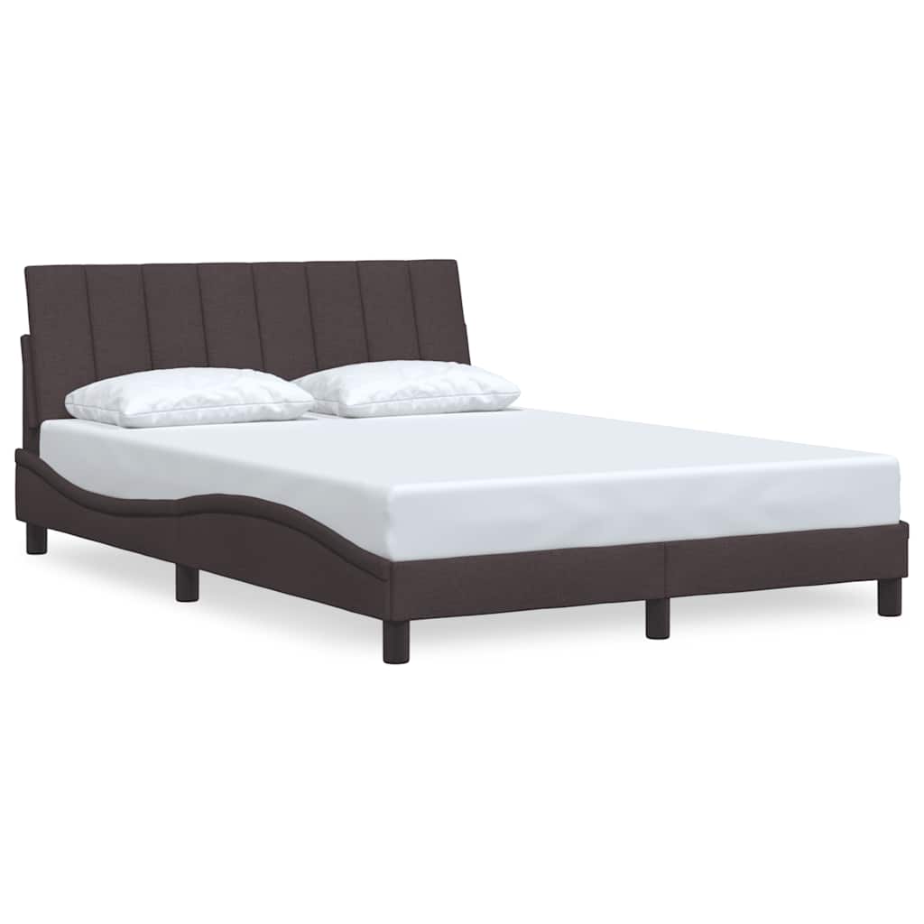 Bedframe zonder matras "Hanko" 120x200 cm stof donkerbruin is nu te koop bij PeponiXL, paradijselijk wonen!