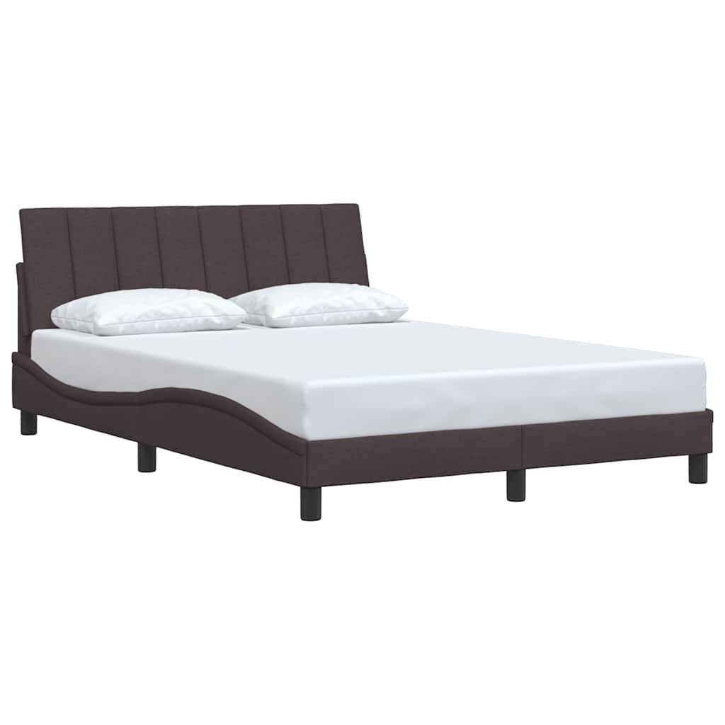 Bedframe zonder matras "Hanko" 120x200 cm stof donkerbruin is nu te koop bij PeponiXL, paradijselijk wonen!
