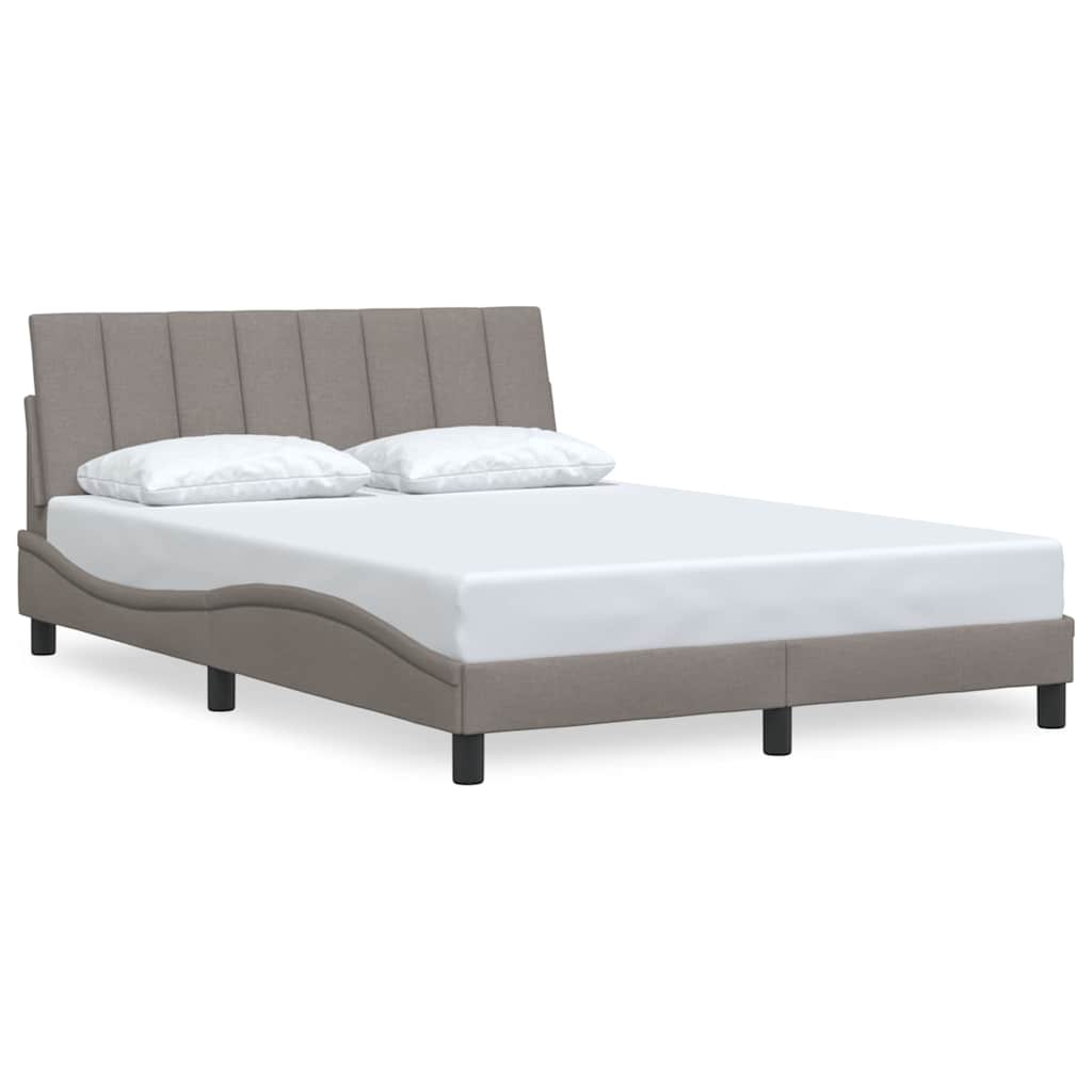 Bedframe zonder matras "Hanko" stof taupe 140x190 cm is nu te koop bij PeponiXL, paradijselijk wonen!