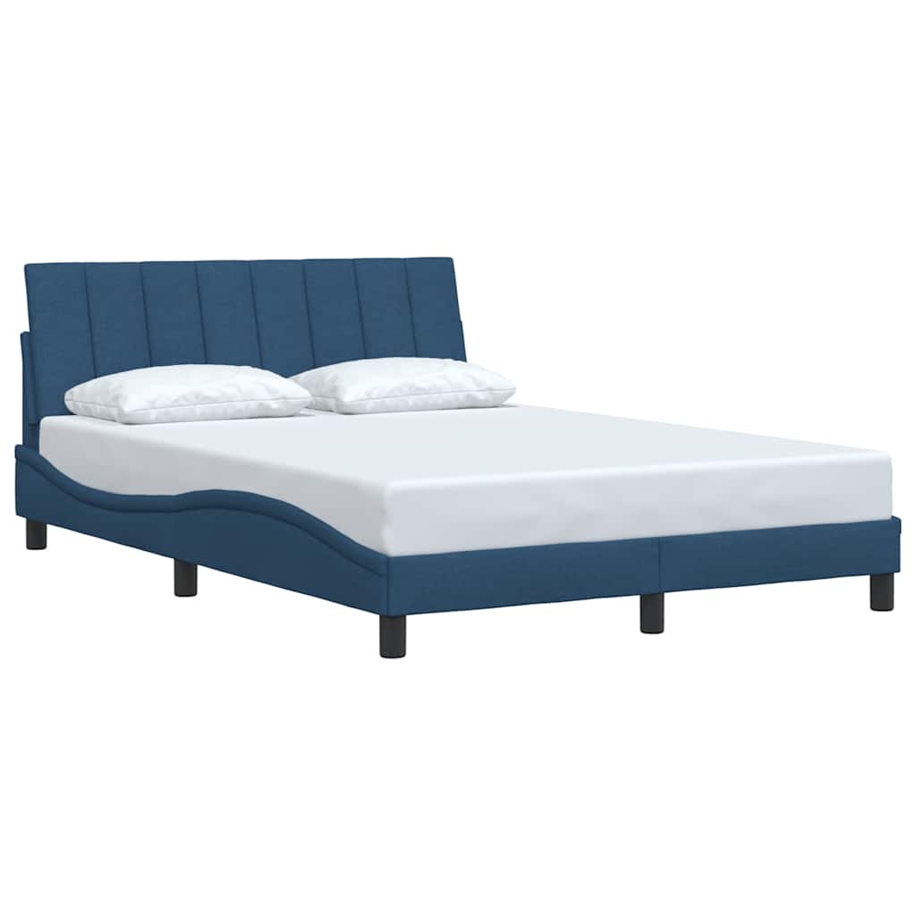 Bedframe zonder matras "Hanko" stof blauw 140x190 cm is nu te koop bij PeponiXL, paradijselijk wonen!