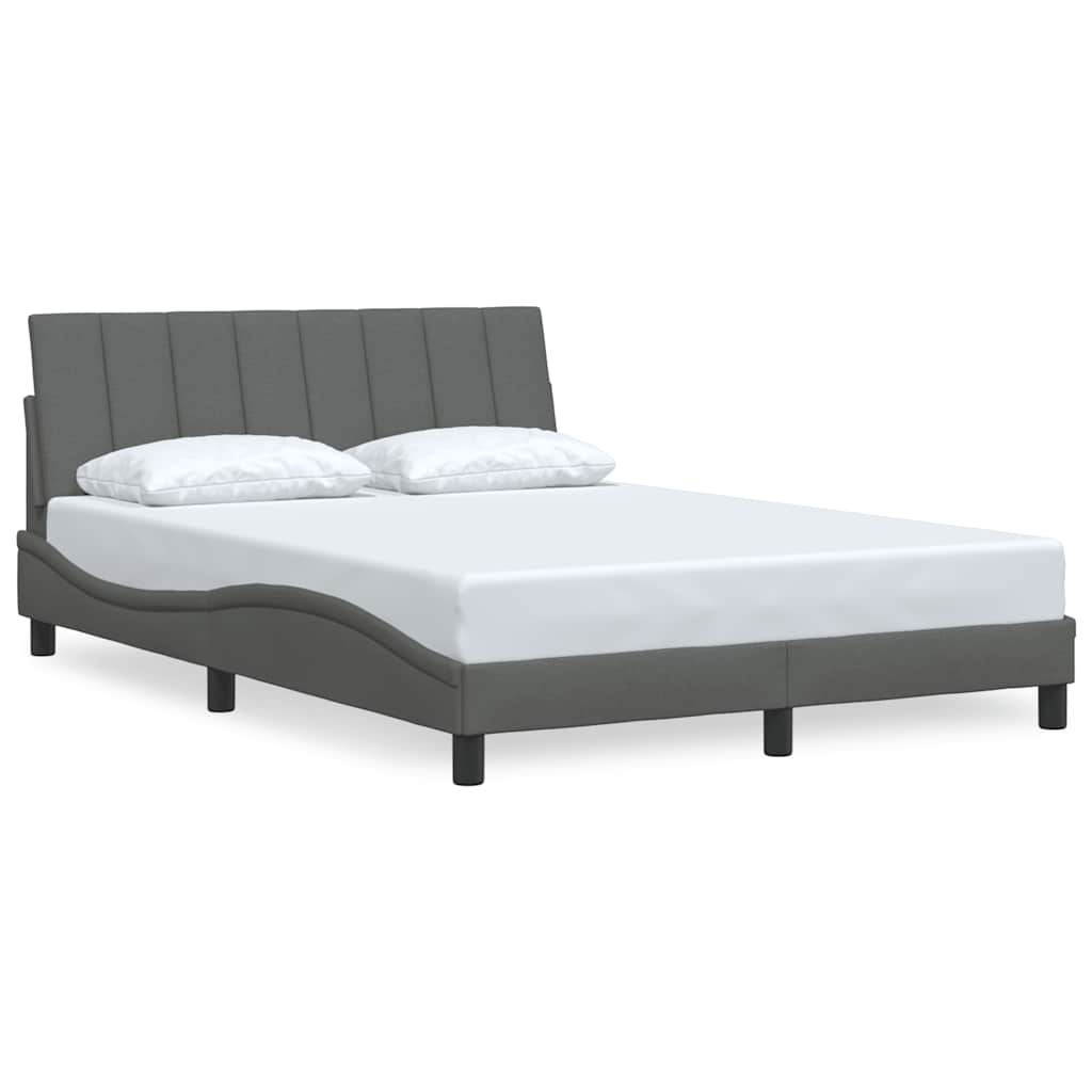 Bedframe zonder matras "Hanko" stof donkergrijs 140x200 cm is nu te koop bij PeponiXL, paradijselijk wonen!