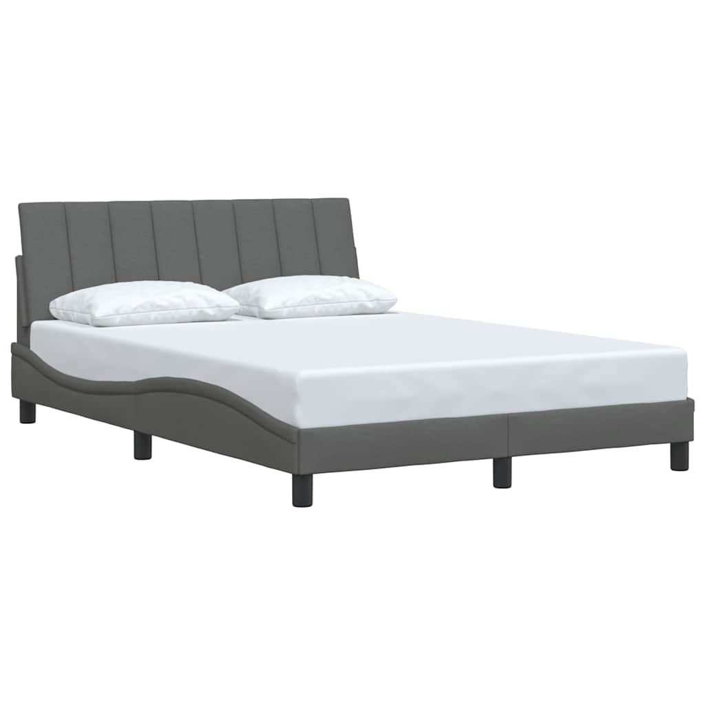 Bedframe zonder matras "Hanko" stof donkergrijs 140x200 cm is nu te koop bij PeponiXL, paradijselijk wonen!
