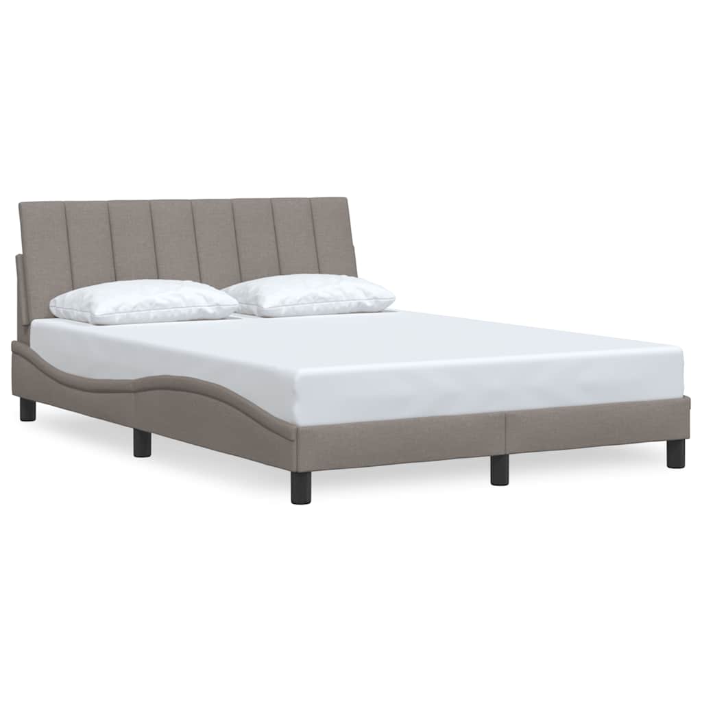 Bedframe zonder matras "Hanko" stof taupe 140x200 cm is nu te koop bij PeponiXL, paradijselijk wonen!
