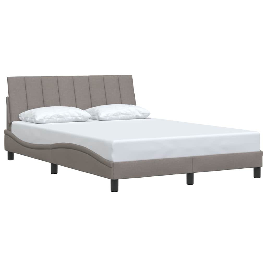 Bedframe zonder matras "Hanko" stof taupe 140x200 cm is nu te koop bij PeponiXL, paradijselijk wonen!