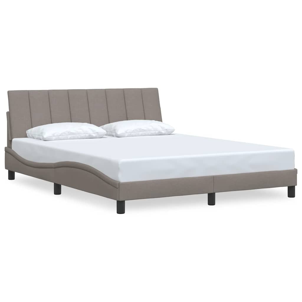 Bedframe zonder matras "Hanko" stof taupe 160x200 cm is nu te koop bij PeponiXL, paradijselijk wonen!