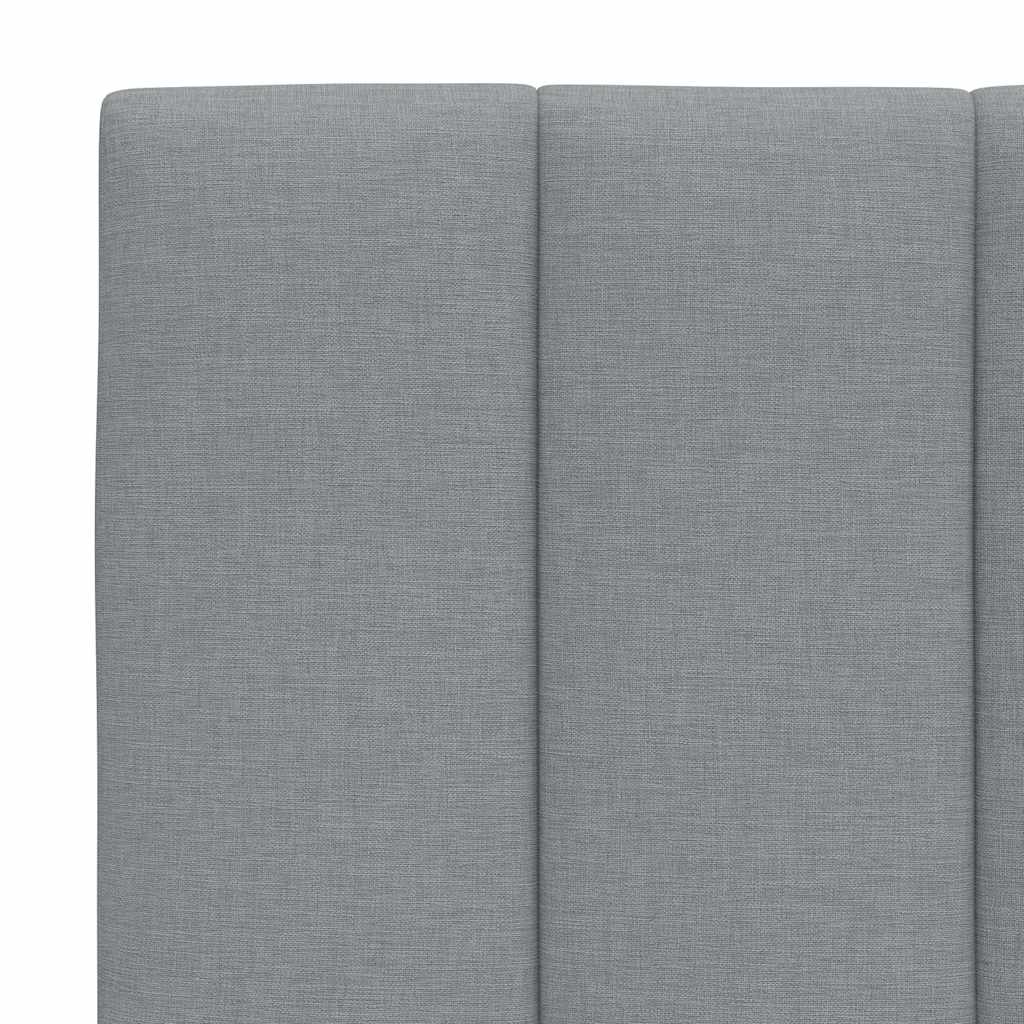 Bedframe zonder matras "Hanko" stof lichtgrijs 180x200 cm is nu te koop bij PeponiXL, paradijselijk wonen!