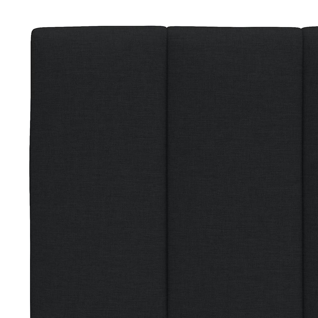 Bedframe zonder matras "Hanko" stof zwart 200x200 cm is nu te koop bij PeponiXL, paradijselijk wonen!