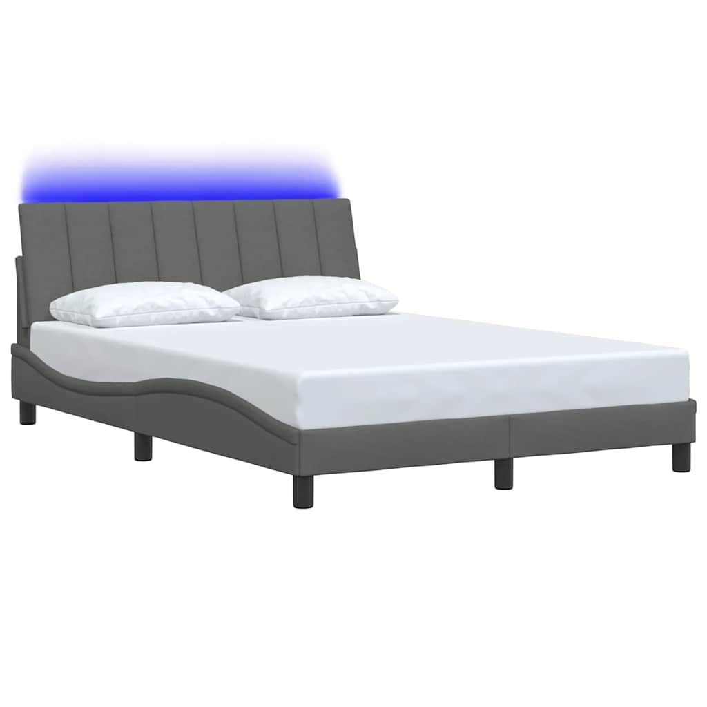 Bedframe zonder matras "Hanko" 120x200 cm stof donkergrijs is nu te koop bij PeponiXL, paradijselijk wonen!