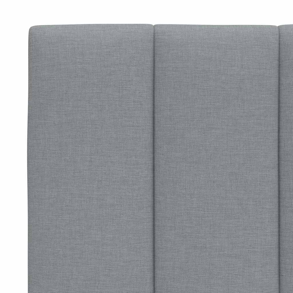 Bed met matras "Hanko" stof lichtgrijs 90x190 cm is nu te koop bij PeponiXL, paradijselijk wonen!