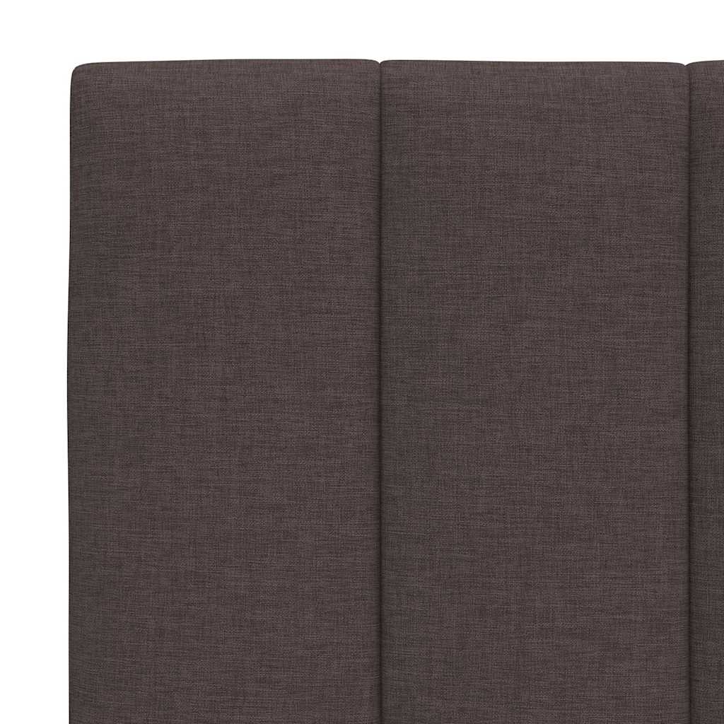 Bed met matras "Hanko" stof donkerbruin 90x200 cm is nu te koop bij PeponiXL, paradijselijk wonen!