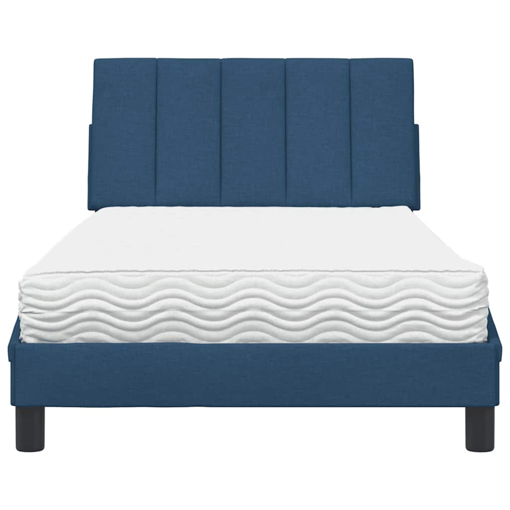 Bed met matras "Hanko" stof blauw 100x200 cm is nu te koop bij PeponiXL, paradijselijk wonen!